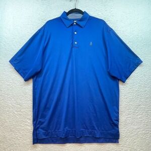 FootJoy Shirt Mens Large Blue Polo Golf Outdoor FJ Performance Casual Athletic